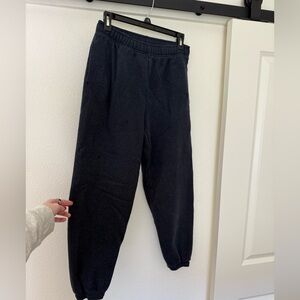 Aritzia Charcoal Sweatfleece Joggers
